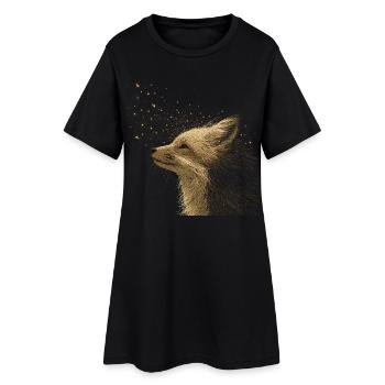 Renard, Nature, Animal de la forêt, Nature sauvage, Amour des animaux - Robe T-shirt Femme - noir - Devant