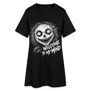 Masque d’horreur : bienvenue dans mon esprit - Robe T-shirt Femme - noir - Devant