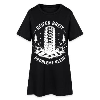 Mikrofonwald Splash-Logo - Frauen T-Shirt-Kleid - Schwarz - Vorne
