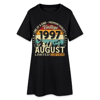 29th Birthday Gift Husband Original 1997 August - Women’s T-Shirt Dress - black - Front
