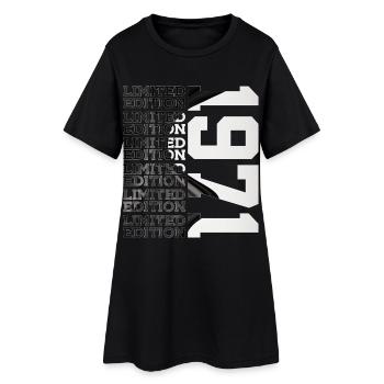 55 YEARS OLD LIMITED EDITION 1971 55TH BIRTHDAY - Women’s T-Shirt Dress - black - Front