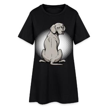 Weimaraner Weimaranerbesitzer Weimaranerliebhaber - Frauen T-Shirt-Kleid - Schwarz - Vorne