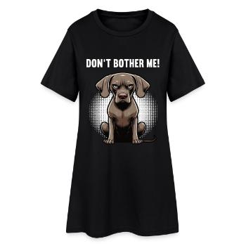 Ne me dérange pas, propriétaire de Weimaraner Weimaraner - Robe T-shirt Femme - noir - Devant