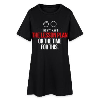 Pas de plan de leçon Time Tee - Robe T-shirt Femme - noir - Devant
