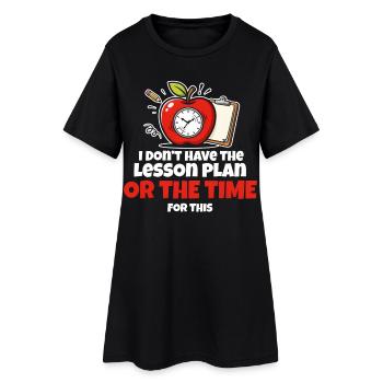 Meme de leçon de presse - Robe T-shirt Femme - noir - Devant