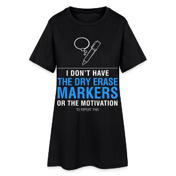 Pas de repères, pas de motivation - Robe T-shirt Femme - noir - Devant