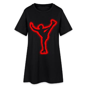 Patinage artistique Patineuse artistique Fille Patinage artistique - Robe T-shirt Femme - noir - Devant