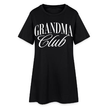 Club des grand-mères - Robe T-shirt Femme - noir - Devant