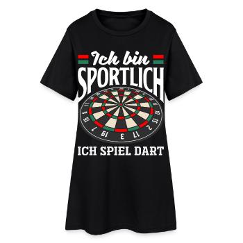 Lustige Darts Sprüche Darts Geschenke - Frauen T-Shirt-Kleid - Schwarz - Vorne