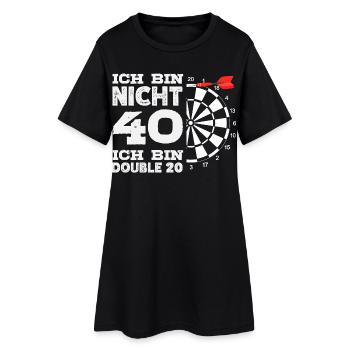 Lustige Darts Sprüche Darts Geschenke - Frauen T-Shirt-Kleid - Schwarz - Vorne