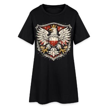 Blason de l’aigle polonais – Grunge de l’aigle polonais - Robe T-shirt Femme - noir - Devant