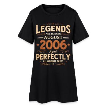20. Geburtstag Geschenk Mann Legende August 2006 - Frauen T-Shirt-Kleid - Schwarz - Vorne