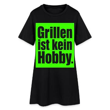 BBQ Spruch Geschenk für Männer & Papa Grillfans - Frauen T-Shirt-Kleid - Schwarz - Vorne