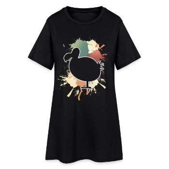 dodo - Women’s T-Shirt Dress - black - Front