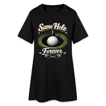 Golf de la chemise de la fête de garçon - Même trou pour toujours Bräutigam - Robe T-shirt Femme - noir - Devant