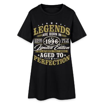 Anniversaire vintage Born Legends 1996 - Robe T-shirt Femme - noir - Devant