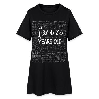 21st Birthday Calculus Math Geek Funny - Women’s T-Shirt Dress - black - Front
