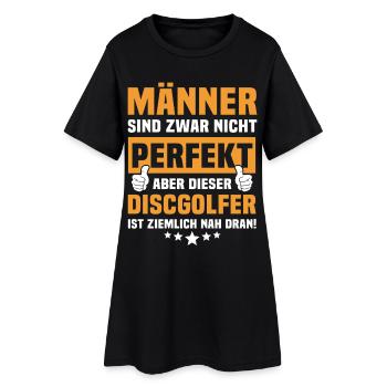 Lustige Discgolfer Sprüche - Frauen T-Shirt-Kleid - Schwarz - Vorne