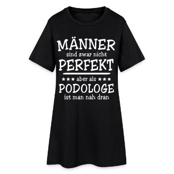 Podologe Männer - Frauen T-Shirt-Kleid - Schwarz - Vorne
