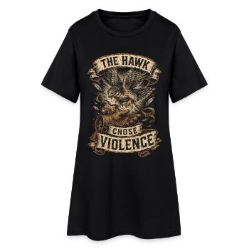 Falknerei Falkner Le Faucon choisit la violence - Robe T-shirt Femme - noir - Devant
