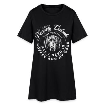 Paws Preferred Coffee Dog - Robe T-shirt Femme - noir - Devant