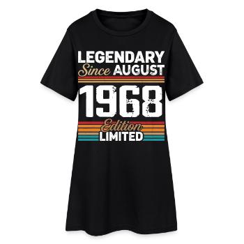 Légendaire Depuis Août 1968 Vintage Rétro - Robe T-shirt Femme - noir - Devant