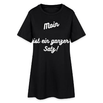 Heimatliebe Nord - Frauen T-Shirt-Kleid - Schwarz - Vorne