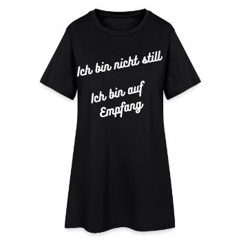 Heimatliebe Nord - Frauen T-Shirt-Kleid - Schwarz - Vorne