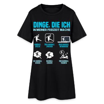 Handball Handballer Handball Trainer Fan Geschenk - Frauen T-Shirt-Kleid - Schwarz - Vorne