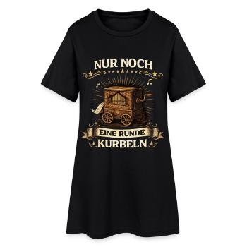 Vintage Drehorgel | Klassisches Musik Motiv - Frauen T-Shirt-Kleid - Schwarz - Vorne