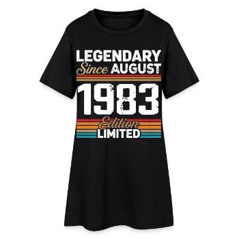 Legendary Since August 1983 Vintage Retro - Women’s T-Shirt Dress - black - Front