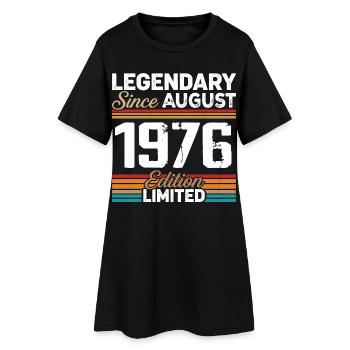 Légendaire Depuis Août 1976 Vintage Rétro - Robe T-shirt Femme - noir - Devant
