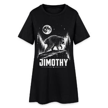 Raton Laveur Jimothy Pleine Lune Sunset Vintage - Robe T-shirt Femme - noir - Devant