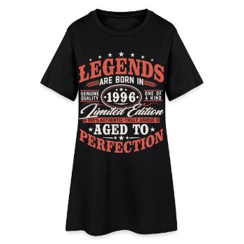1996 Vintage Vintage Birthday Gift Retro - Women’s T-Shirt Dress - black - Front