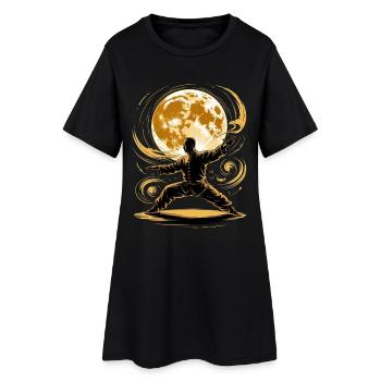 Tai Chi Zen Meditation – Chi Qigong Training - Women’s T-Shirt Dress - black - Front