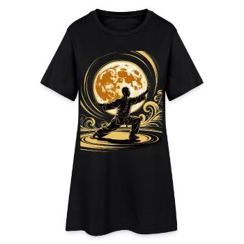 Tai Chi Zen Meditation – Chi Qigong Training - Women’s T-Shirt Dress - black - Front