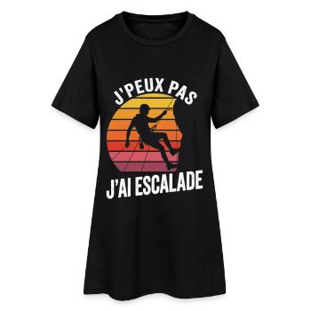 J'peux pas j'ai escalade - passion escalade - Robe T-shirt Femme - noir - Devant