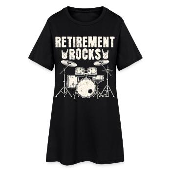 retirement rocks - Women’s T-Shirt Dress - black - Front