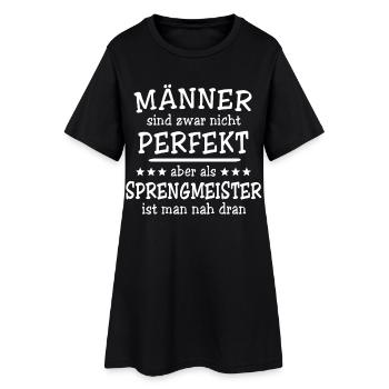 Sprengmeister Männer - Frauen T-Shirt-Kleid - Schwarz - Vorne