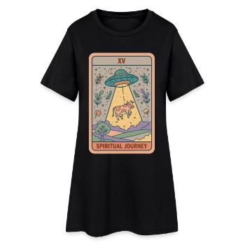 Spirituality Spiritual Journey Zen Lotus - Women’s T-Shirt Dress - black - Front