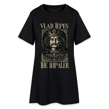Vlad Tepes The Impaler Portrait - Women’s T-Shirt Dress - black - Front