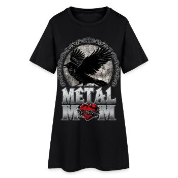 Metal Mom Corbeau Cadeau Heavy Metal Femme - Robe T-shirt Femme - noir - Devant