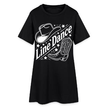 Bottes chapeau en style cowboy en ligne - Robe T-shirt Femme - noir - Devant