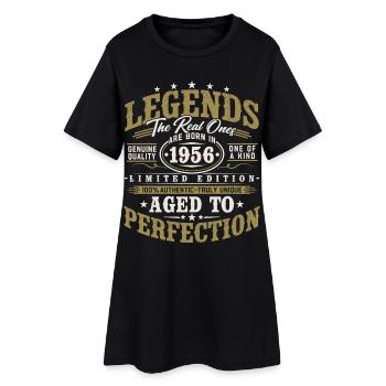 1956 Vintage Vintage Birthday Gift Retro - Women’s T-Shirt Dress - black - Front