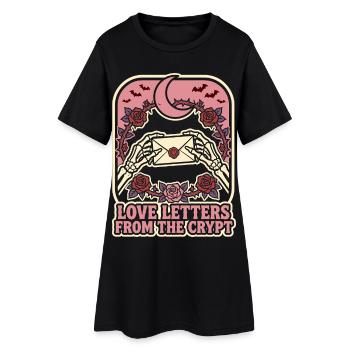 Love Letters From The Crypt - Women’s T-Shirt Dress - black - Front