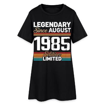 Legendary Since August 1985 Vintage Retro - Women’s T-Shirt Dress - black - Front