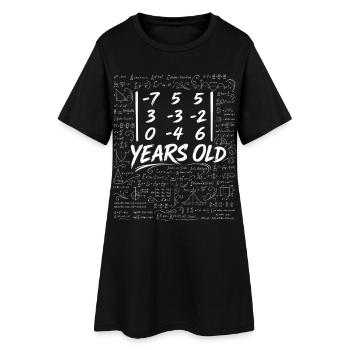 32e Anniv. Déterminant Matrice Math Geek Drôle - Robe T-shirt Femme - noir - Devant