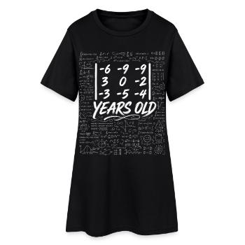 33e Anniv. Déterminant Matrice Math Geek Drôle - Robe T-shirt Femme - noir - Devant