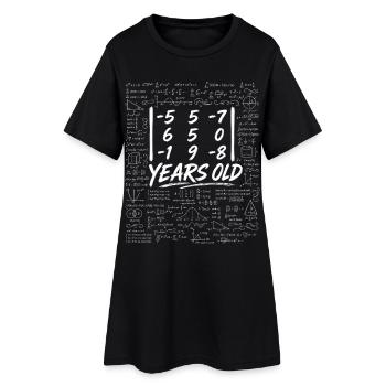 27e Anniv. Déterminant Matrice Math Geek Drôle - Robe T-shirt Femme - noir - Devant