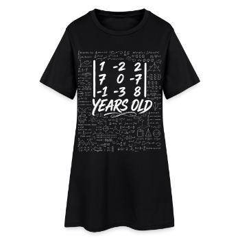 35e Anniv. Déterminant Matrice Math Geek Drôle - Robe T-shirt Femme - noir - Devant